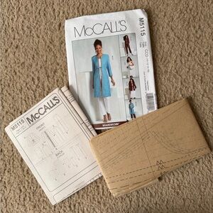 UNCUT McCall’s Sewing Pattern M5115 Jacket Coat Top Skirt Pants Misses Sz 10-16